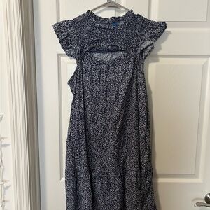 Old Navy Navy Blue Floral Women's Dress
